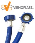Наливной шланг Virhoplast с толщиной стенки 3 мм, для подключения стиральной машины