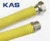 Подводка сильфонная с полимерным ПВХ-покрытием, DN20, 3/4", L=0,75-1,50 м, г/ш, KAS (Турция)